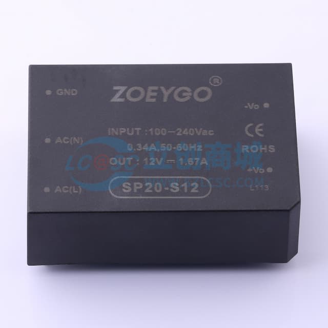 20W AC-DC模块电源实物图
