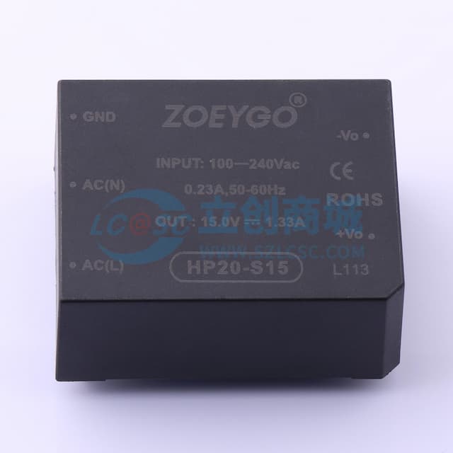 【插件】20W AC-DC模块电源实物图