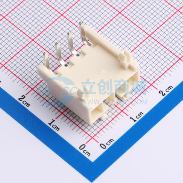 间距:3.96mm 弯插实物图
