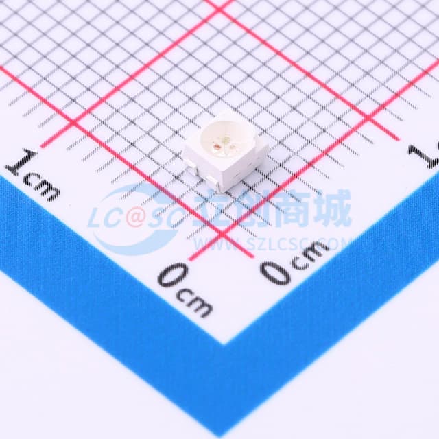 顶部视角LED，PLCC封装实物图