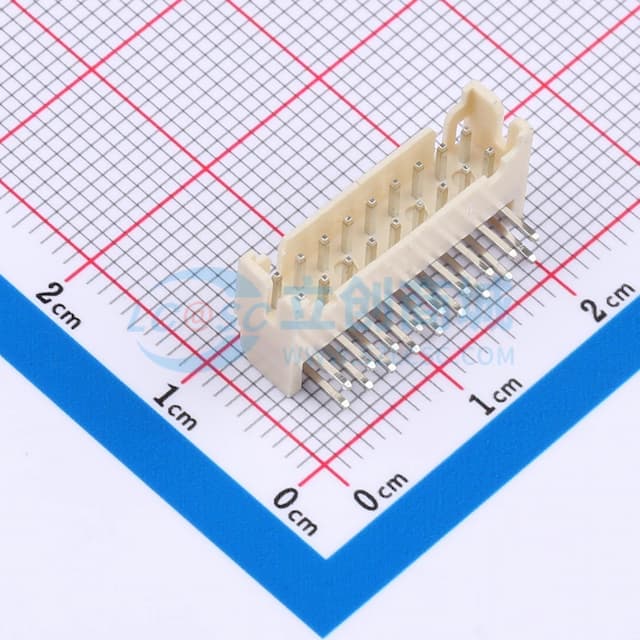 2x9P 间距:2mm 弯插 系列:PHD 【插件】实物图