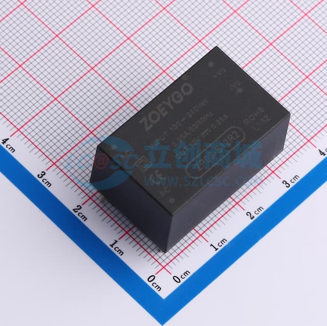 3W AC-DC模块电源，超小体积，宽电压输入实物图
