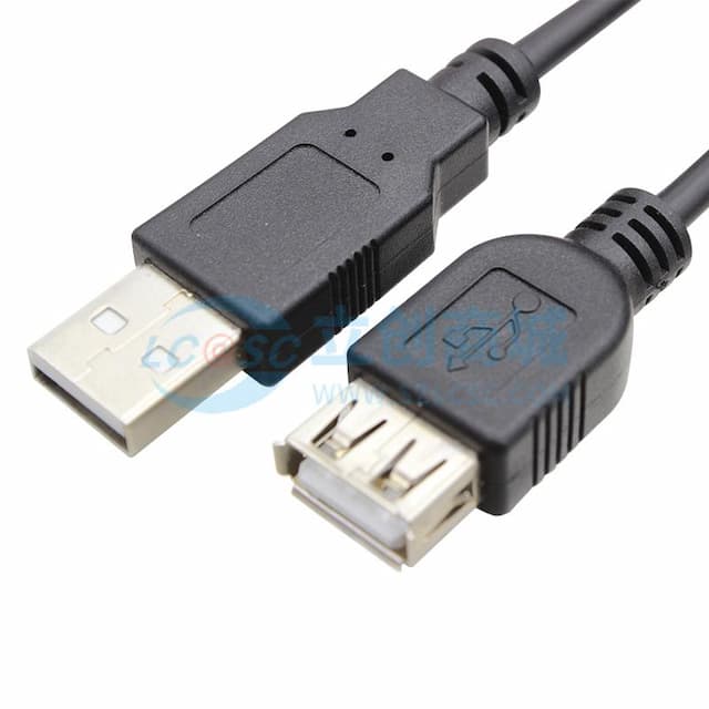 U2延长线-USB2.0 AM TO AF半包实物图