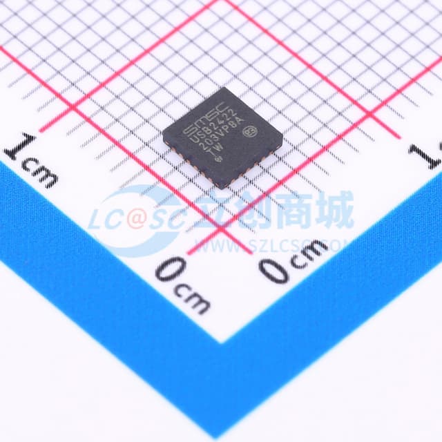 USB2422 2端口USB 2.0高速集线器控制器实物图