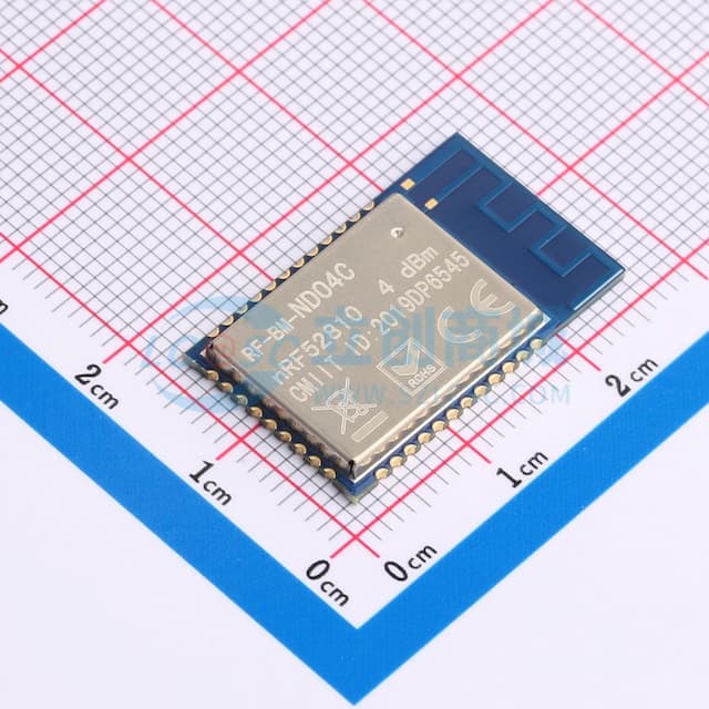 nRF52810蓝牙模块串口透传蓝牙从机实物图