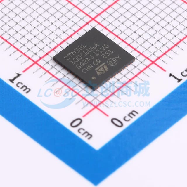 超低功耗32位超值系列Arm Cortex-M3 MCU，具有32 KB Flash、32 MHz CPU、LCD和USB实物图