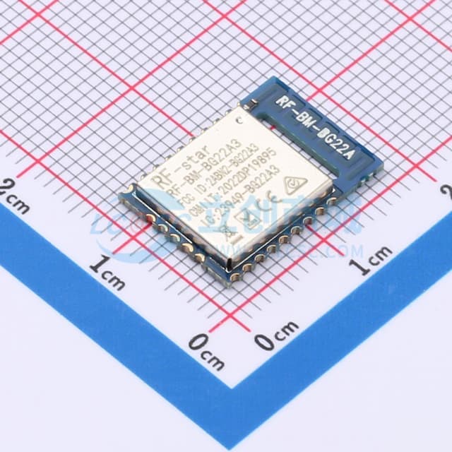 EFR32BG22串口透传I2C透传蓝牙模块实物图