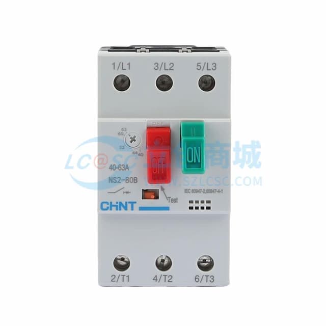 CHNT(正泰)交流电动机起动器NS2-80B 40A-63A实物图