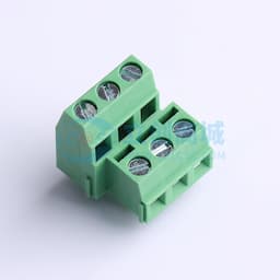 【插件】绿色 2x3P 5.08mm 直插 排数:2 每排P数:3缩略图