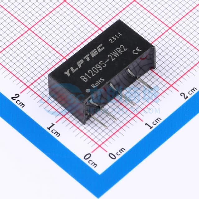 【插件】 2W定电压输入隔离非稳压单路输出DC/DC电源模块实物图