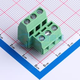 【插件】绿色 2x3P 5.08mm 直插 排数:2 每排P数:3缩略图