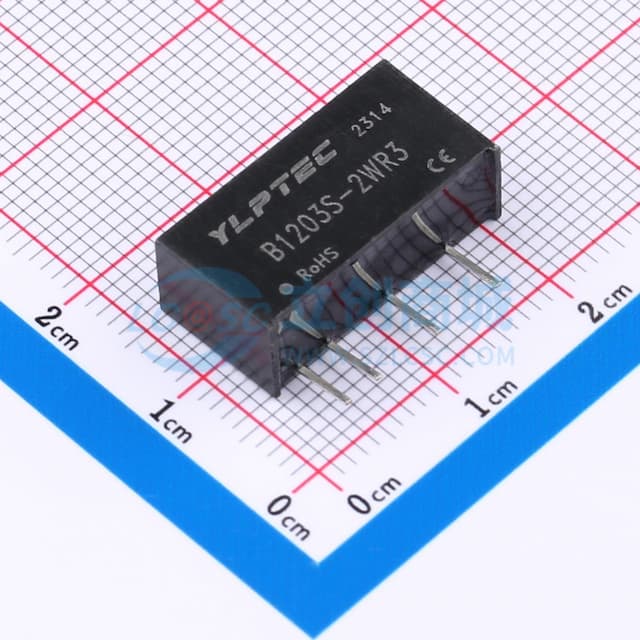 【插件】 2W定电压输入隔离非稳压单路输出DC/DC电源模块实物图