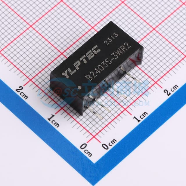【插件】 3W定压输入，隔离非稳压单路输出DC/DC电源模块实物图
