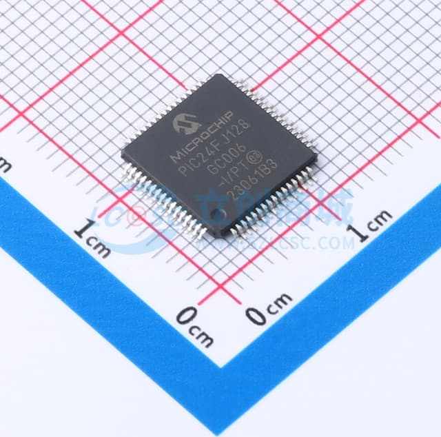 具备12位流水线式A/D、Σ-Δ型A/D、USB即插即用功能和XLP技术的16位闪存微控制器实物图