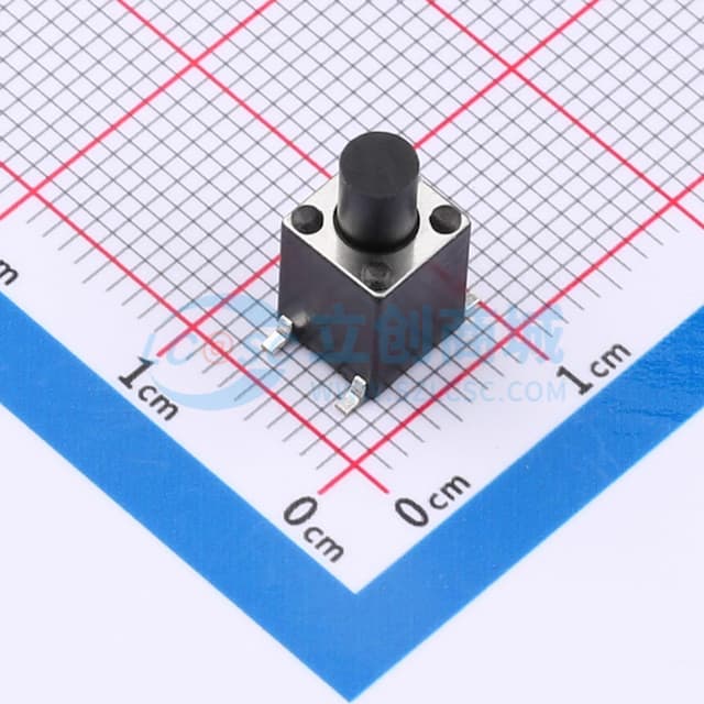 6*6*12mm 贴片 轻触开关实物图