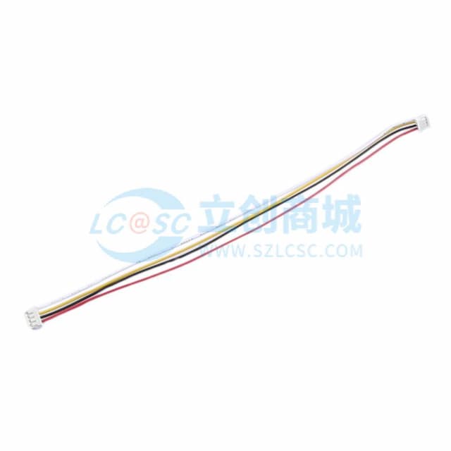 【焊接辅料】XFCN(兴飞)ZH1.5mm端子线 4P 白/黄/黑/红 双头同面 线长150mm实物图