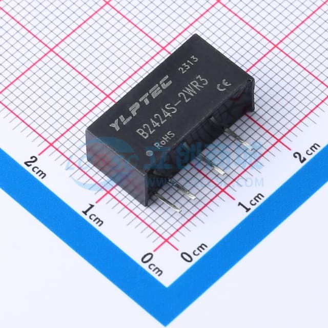 【插件】 2W定电压输入隔离非稳压单路输出DC/DC电源模块实物图