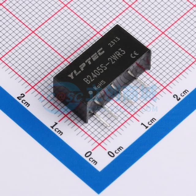 【插件】 2W定电压输入隔离非稳压单路输出DC/DC电源模块实物图