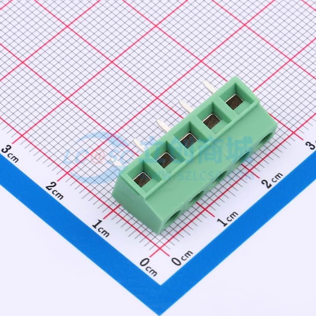5.08mm 直插 排数:1 每排P数:5实物图