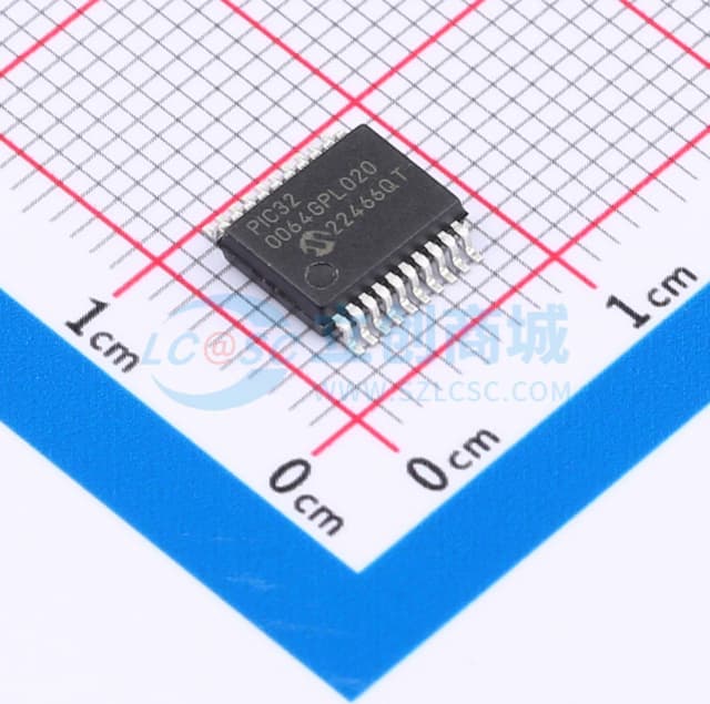 低功耗、少引脚的32位闪存微控制器实物图