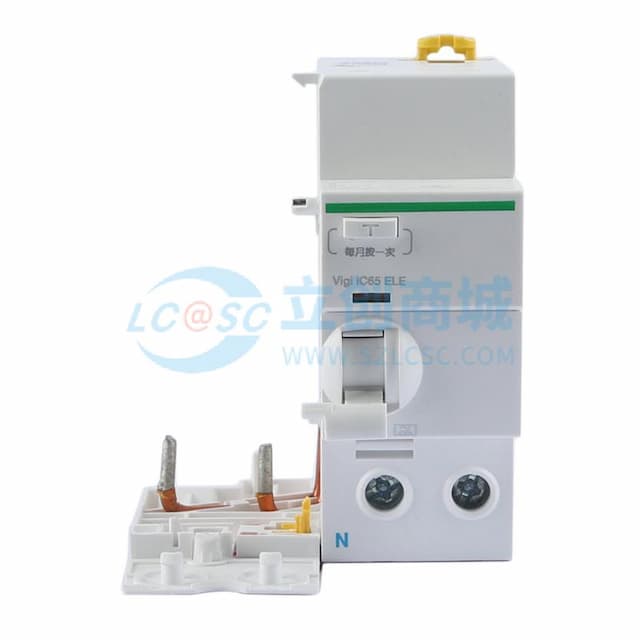 A9V87263 施耐德 Vigi iC65 漏电模块 A9V87263Acti9 Vigi iC65 2P 63A 300mA A VIGI ELE实物图