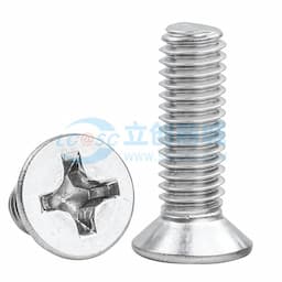 奥峰，十字槽沉头机螺钉，GB819，M3-0.5X10，不锈钢316，A4-70，本色缩略图