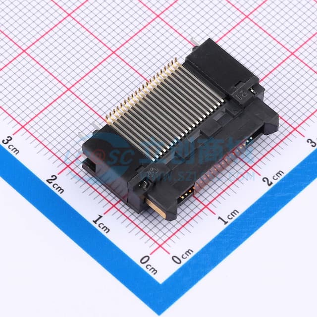 PIN:40P 间距:0.8mm 立贴实物图
