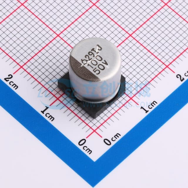100uF ±20% 50V实物图
