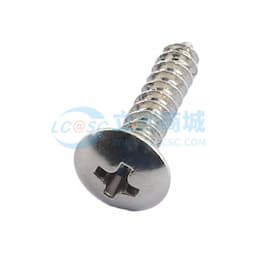 顺天五金，大扁头螺丝伞头十字自攻尖咀螺栓螺钉，TA4X18，头部直径D=8.8mm，镀镍缩略图
