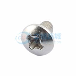 顺天五金，大扁头螺丝伞头十字自攻尖咀螺栓螺钉，TA3X6，头部直径D=6.5mm，镀镍缩略图