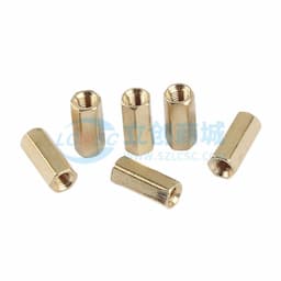 Shuntian(顺天五金)空心六角隔离铜柱，PCBA隔离螺柱，M3*11国标 黄铜 本色 袋装缩略图