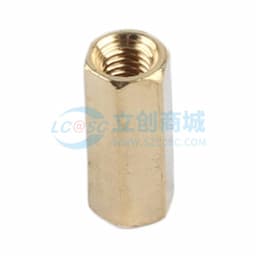Shuntian(顺天五金)空心六角隔离铜柱，PCBA隔离螺柱，M3*11国标 黄铜 本色 袋装缩略图