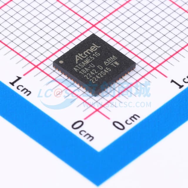 ATSAME51G18A-MU实物图