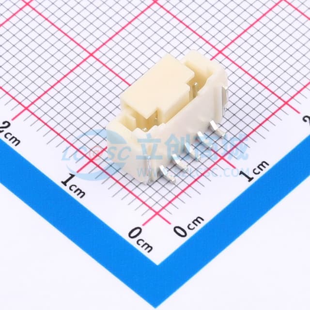 1x5P 间距:2mm 立贴 系列:PA实物图
