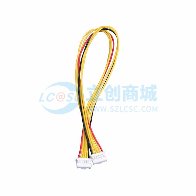 2.0mm (PAP)HSG,6P端子线，长度300，双头同向实物图
