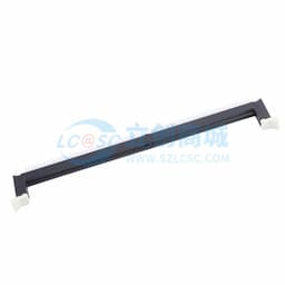 DDR4连接器 DIP插件 通孔焊接 内存插槽 引脚L=3.18mm 本体黑色 耳扣白色缩略图