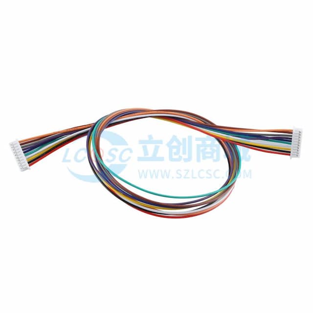 【焊接辅料】1.25mm (Molex 51021)公HSG,10P端子线，长度300同向实物图