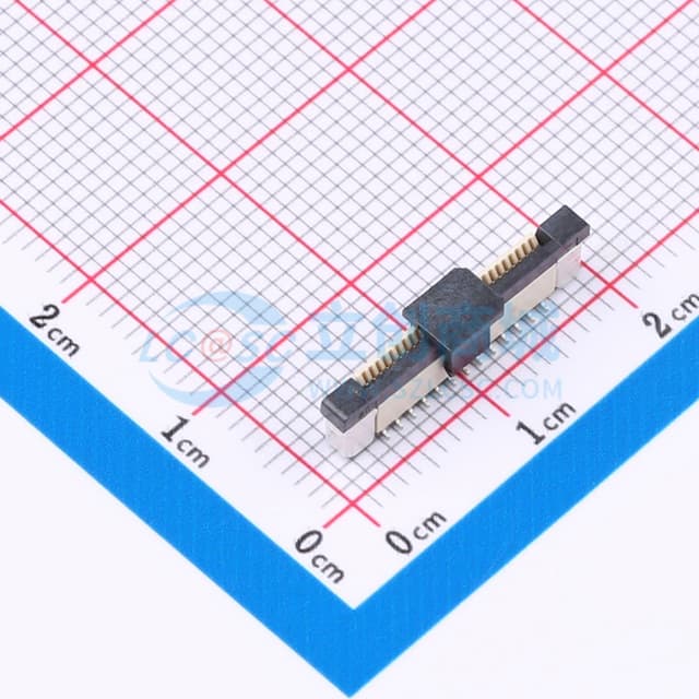 抽屉式 单侧触点/垂直 P数:26P 间距:0.5mm实物图