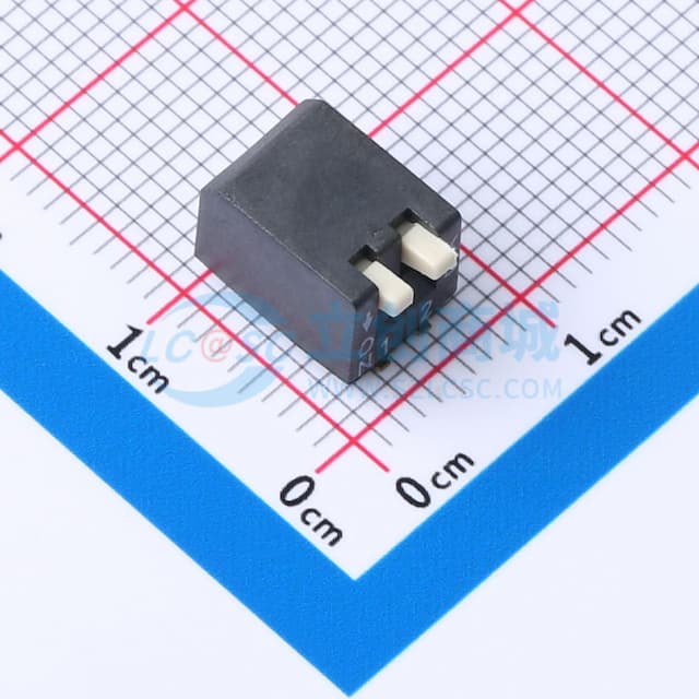 间距2.54mm 琴键式2位贴片实物图