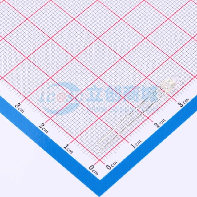 3mm圆头45°940nm红外发射管实物图