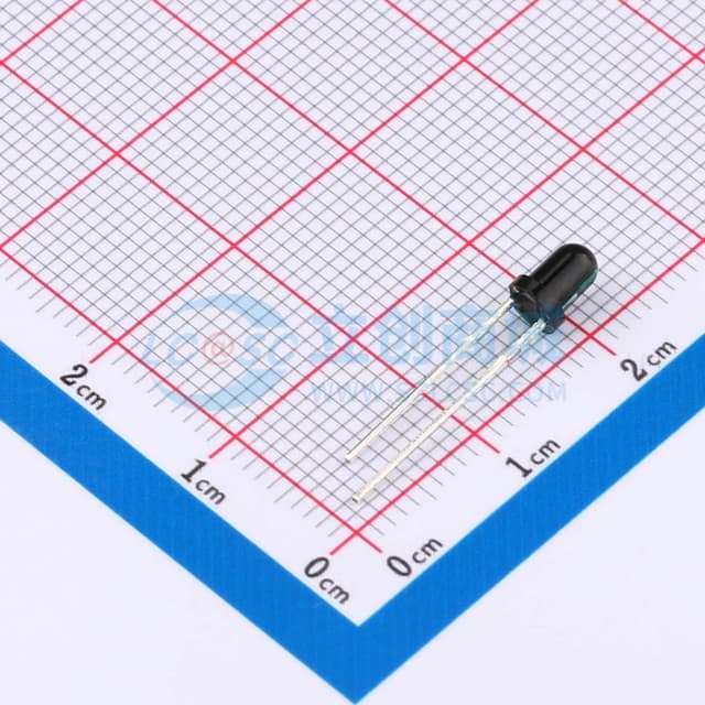 3mm圆头黑色850nm红外发射管实物图