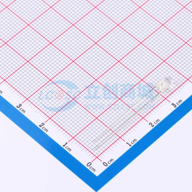 3mm圆头940nm红外发射管实物图