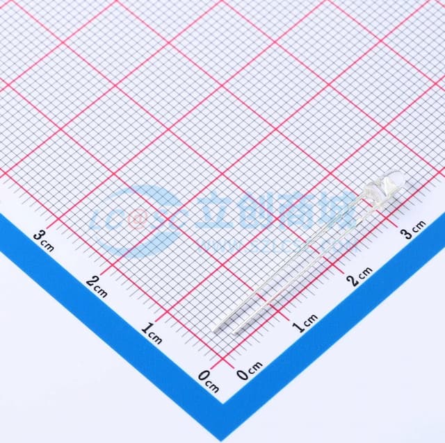 3mm圆头60°940nm红外发射管实物图