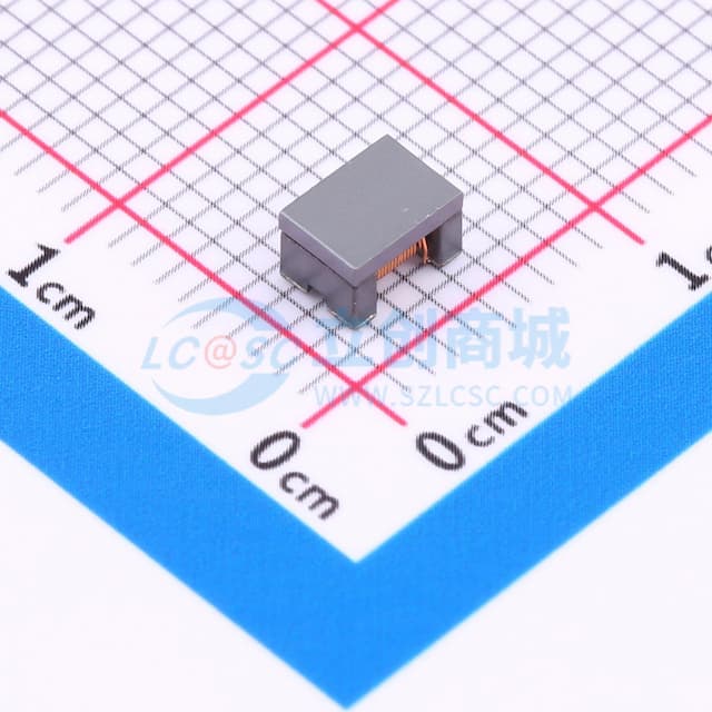 两路共模滤波电感 阻抗1400Ω@100MHz 50V 公制尺寸:4532实物图