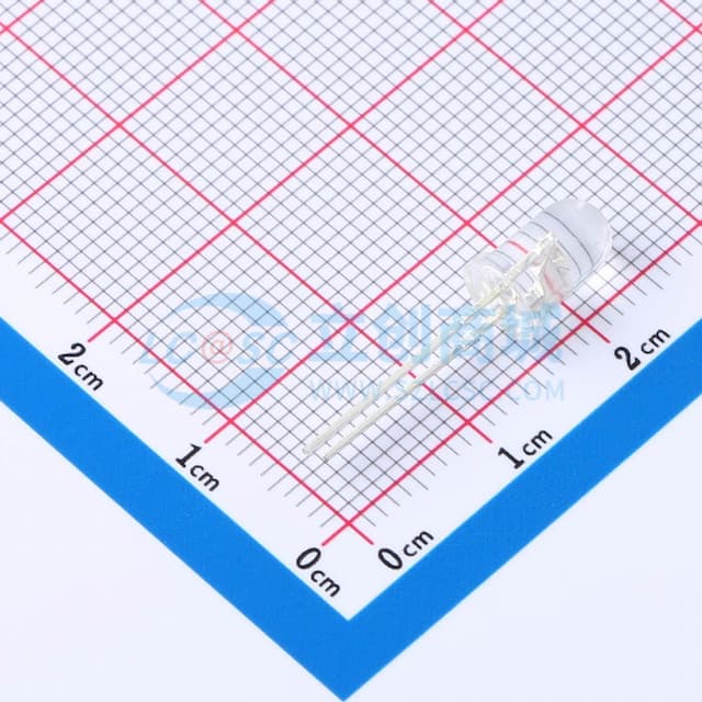 5mm圆头45°850nm红外发射管实物图