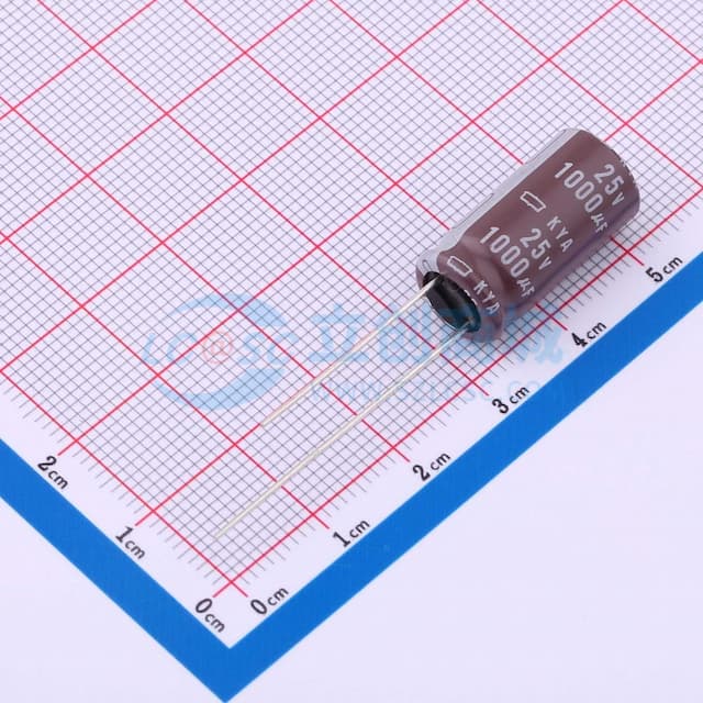 1000uF-25V-ELL-10x20-KYA-105℃实物图