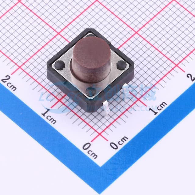 12*12*8mm 插件 轻触开关实物图