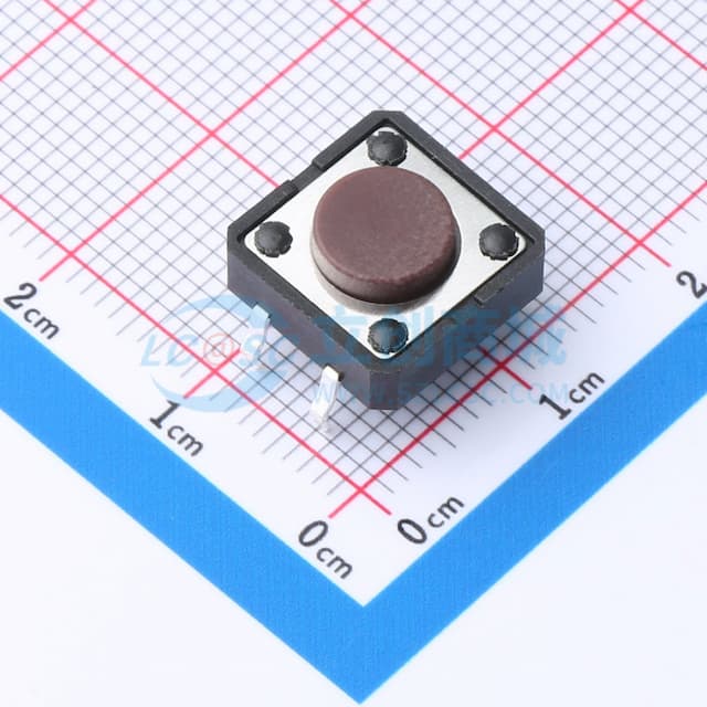 12*12*5mm 插件 轻触开关实物图