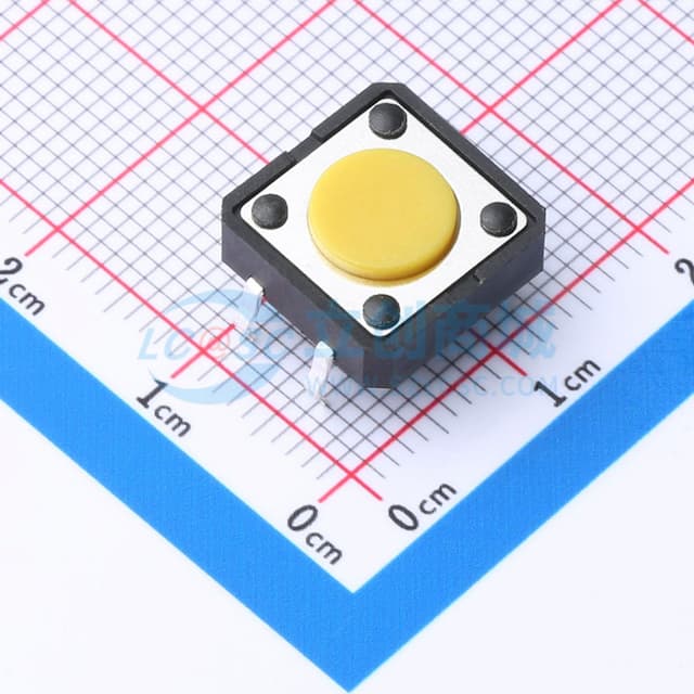 12*12*4.5mm 插件 轻触开关实物图