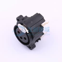 3芯XLR卡侬母座 立式 带锁缩略图